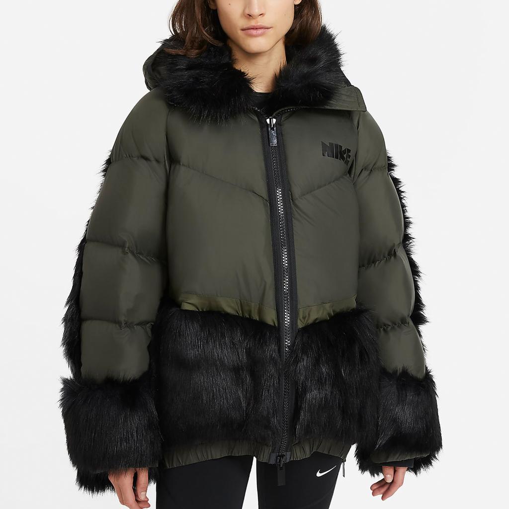 Nike X Sacai Damska Parka Sekwoja Damska Odzież Wierzchnia Zielona CT3267-355