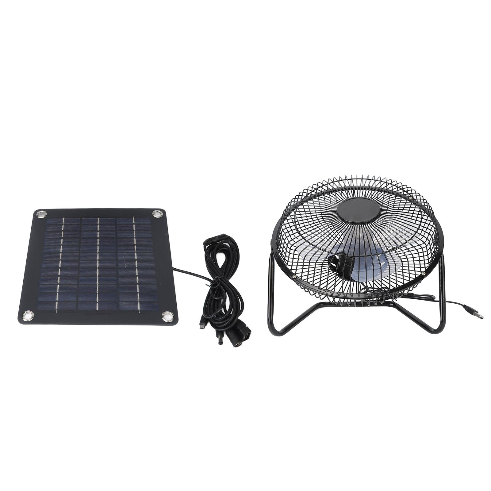 

100 Вт вентилятор на солнечной панели, портативный вытяжной вентилятор на солнечной батарее для теплицы, дома для домашних животных