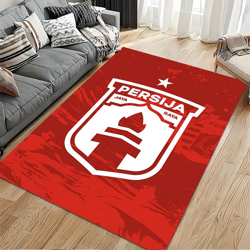 Red Persija Logo Carpet Design suitable as a non-slip mat for the living room or bedroom sofa