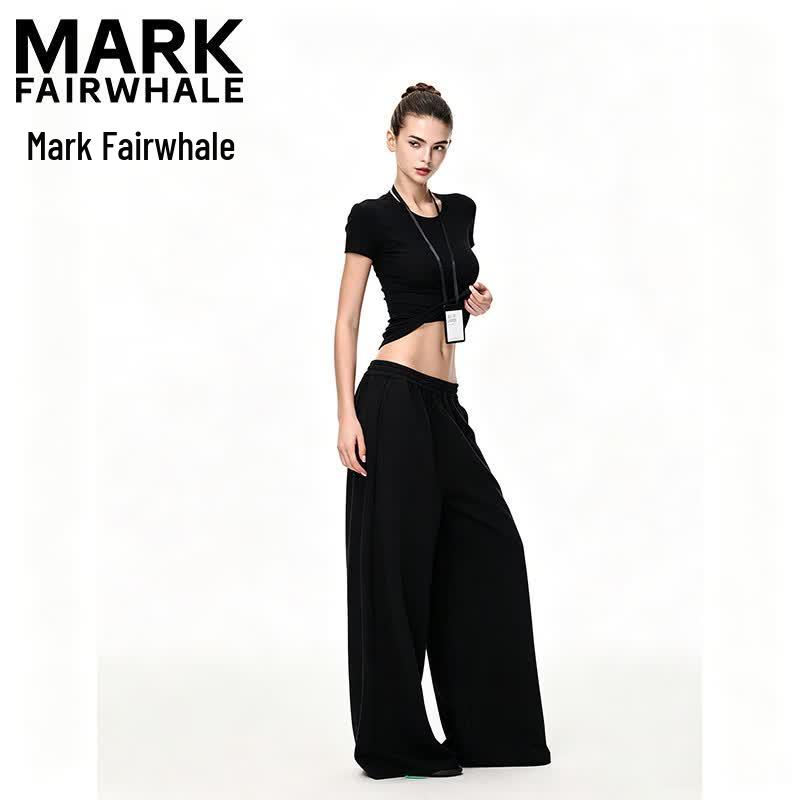 MARK FAIRWHALE Women s Slim-Fit Round Neck Short Sleeve T-Shirt S
