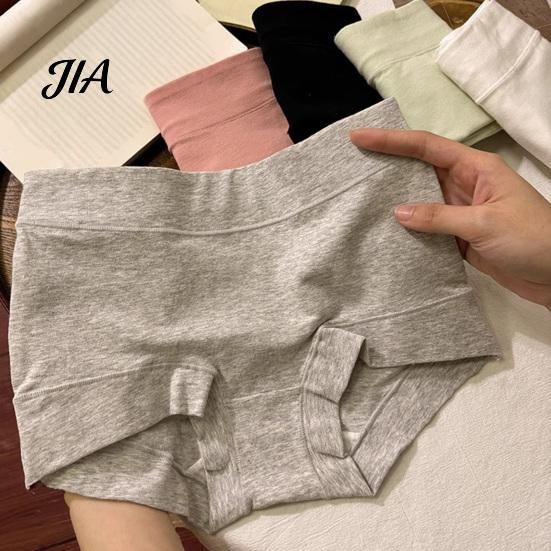 Tummy Control Underwear Women High Waist Boyshorts, Full Coverage Seamless Boxer Mid Rise Briefs Panties, Solid Color Stretch Breathable Comfortable