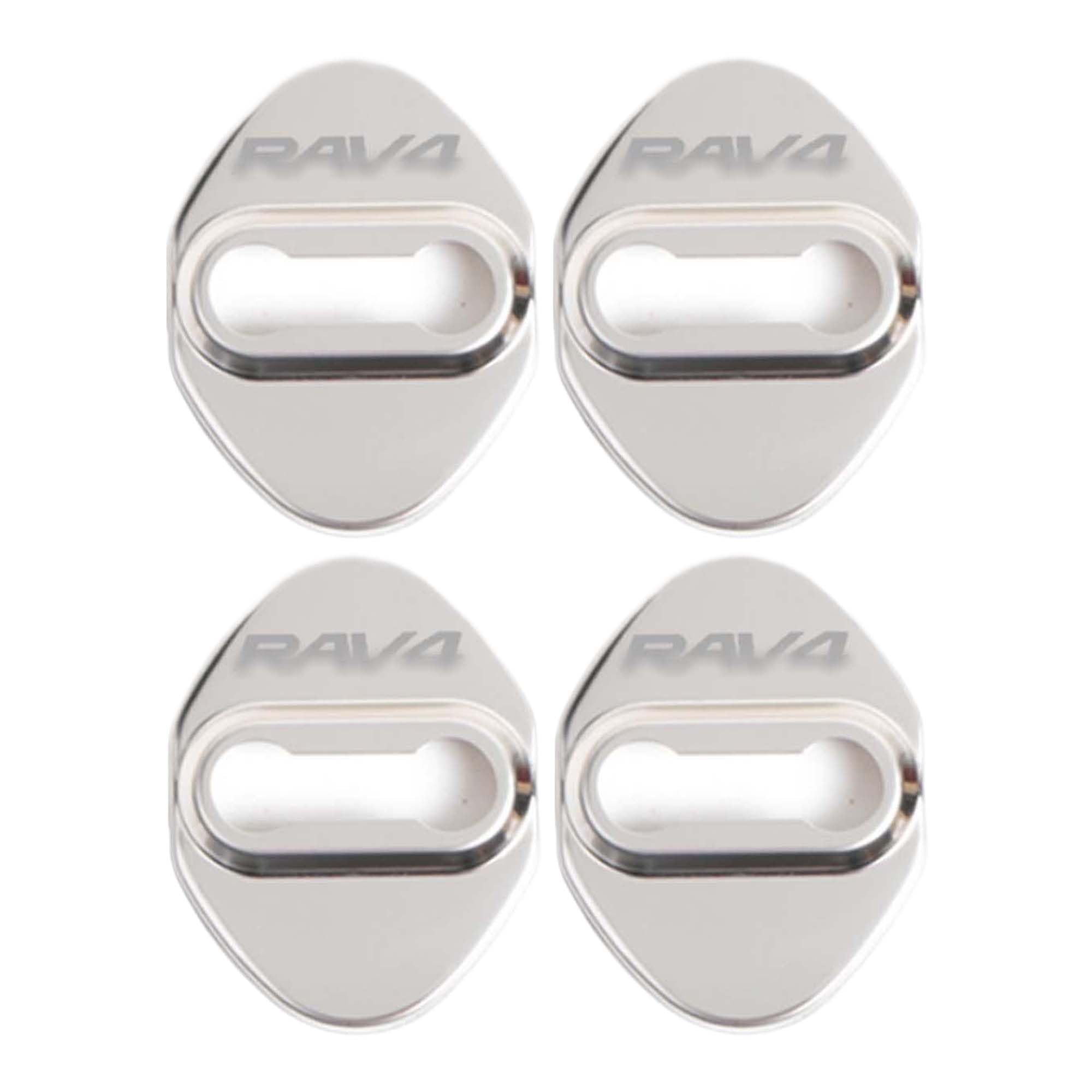 

BLOOPIC Совместим с Toyota RAV4 Longhuan, Аксессуары, Замки дверей автомобиля, 304 Зеркальная поверхность, Нержавеющая сталь серебряный