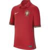 (GS) Portugal 2020 Sport Heim Einfarbige Streifen Gestickt Kurzarm Jungen Mädchen Rotes Poloshirt Kinder CD1040-687