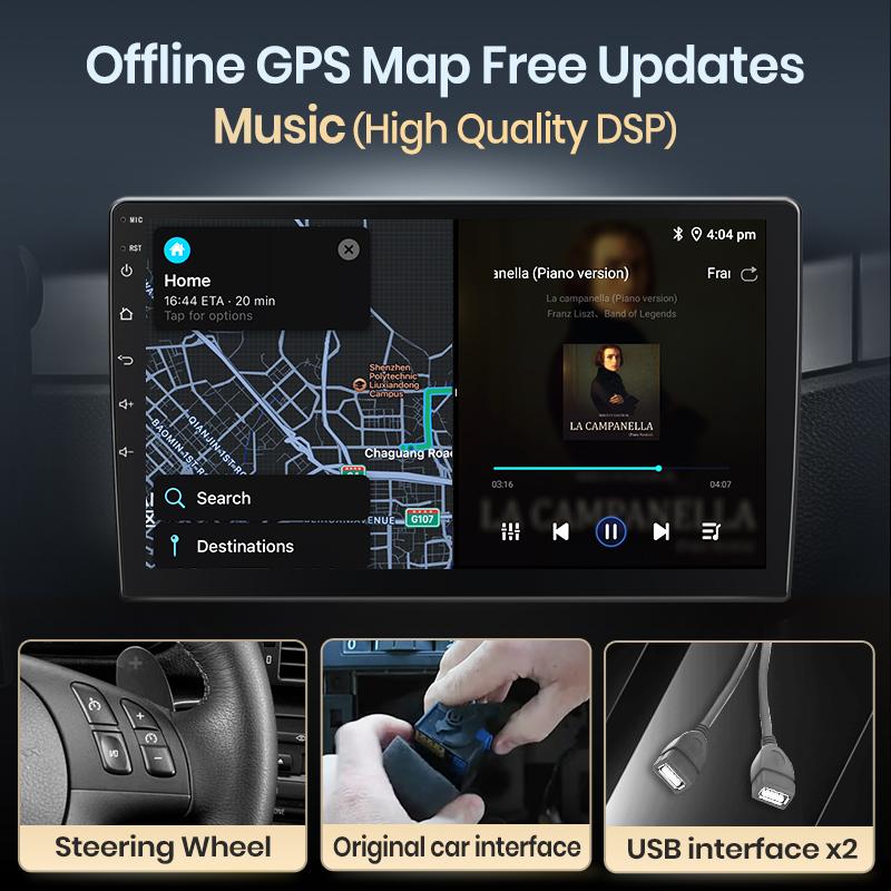 Junsun Wireless CarPlay Android Auto Car Radio For Mercedes Benz S-Class W220 1998 - 2005 GPS Multimedia 2 din