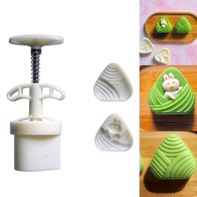Traditionelles Set Mungobohnenkuchenformen Dessert-Formwerkzeug Backformen Dessert-Presswerkzeug Geeignet für Backwaren