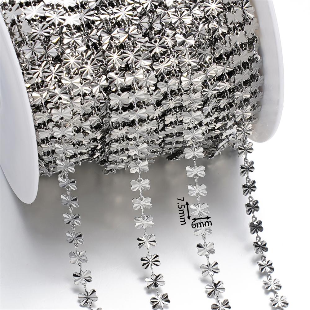 2Meters Handmade High Quality Stainless Steel Bracelet Anklet Necklace Chains for DIY Jewelry Making Findings Components