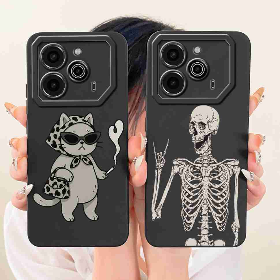 Phone Case For Tecno Pova 6 Pro 5G LI9 Casing Fashion Pattern Soft Silicone Shockproof For Tecno Pova6 Pova 6 Pro Cover Shell