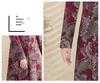 High-End Ethnic Print Long-Sleeve Cheongsam Dress - Women's Mid-Length Fashion for Autumn/Winter