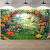 1Pcs Spring Landscape Background Decoration Background Winter Backdrop Decorations For Photo Studio Photo Booth Christams Party