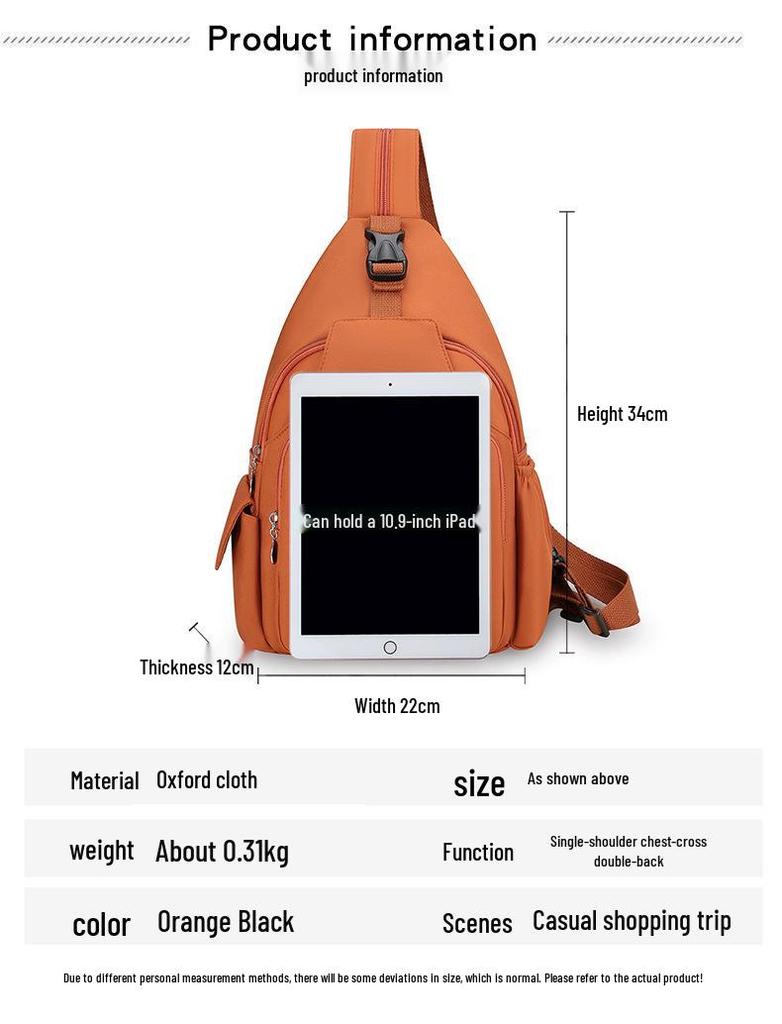 2024 Women's Fashion Water-Repellent Multifunctional Chest Bag