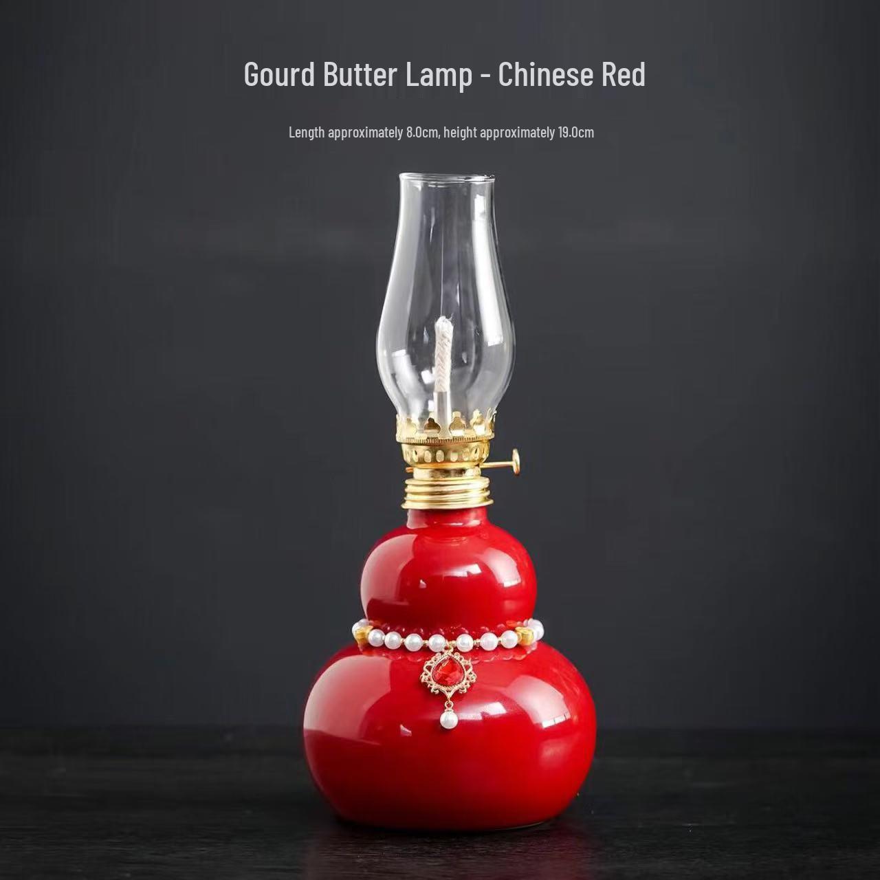 Китайская керамическая ветрозащитная тыква в стиле Ваби-Саби, лампа для ароматерапии для чайной комнаты