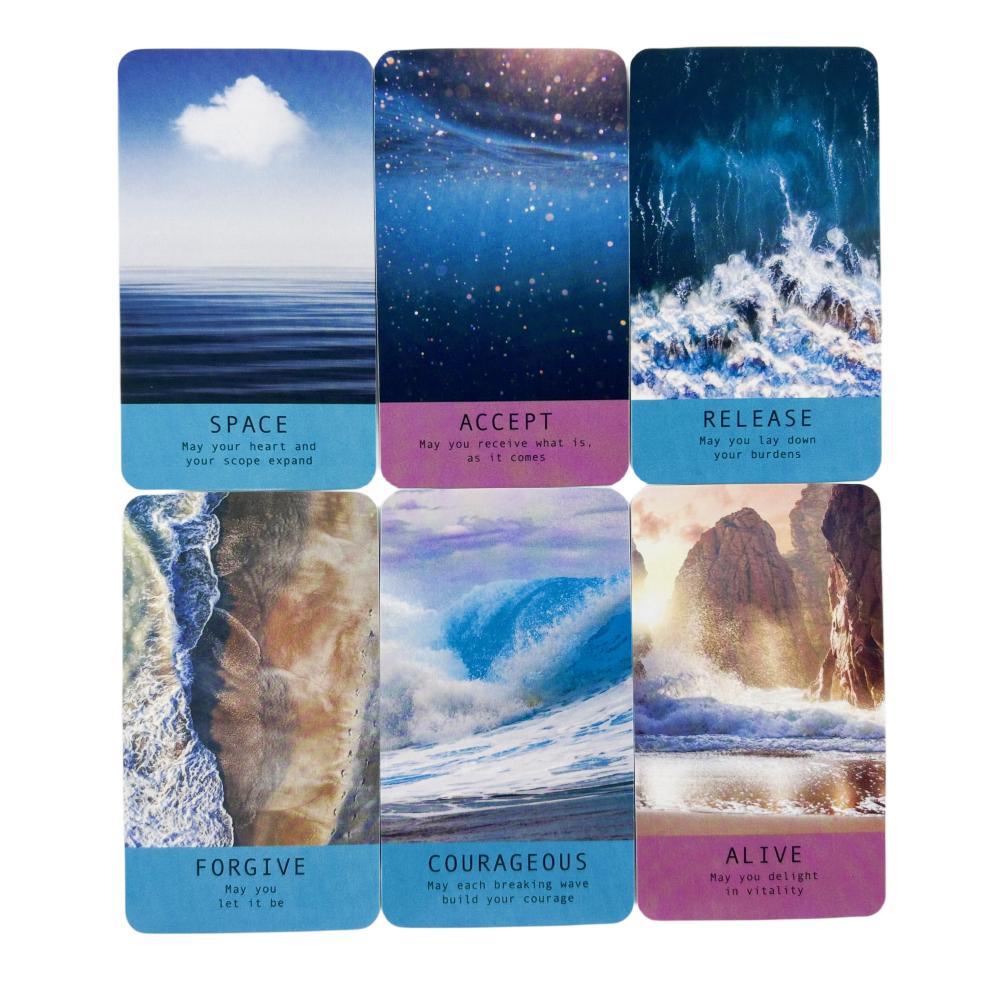 Sea Soul Oracle Cards A 48 English Visions Divination Edition Deck Borad Games Lenoramnd Tarot for Party Playing