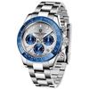 SEIKO Quartz Daytona with Ceramic Dress Stainless Steel Sapphire PAGANI DESIGN Men's Watch, Japanese-made Movement, Chronograph, Case,