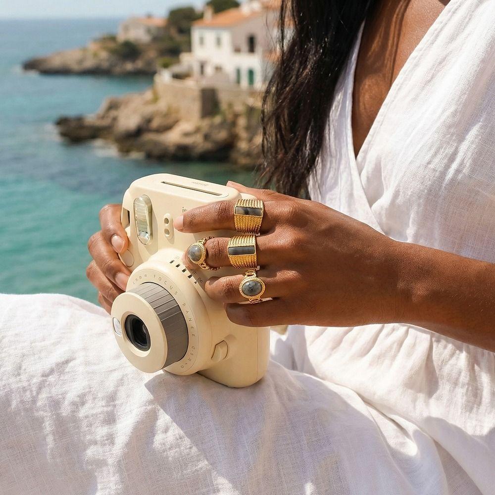 Creative Amber Open Finger Rings Natural Opening Rings Fashion Finger Rings  Women