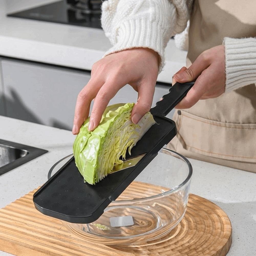 Ultra Fine Vegetable Slicer Shredder Stainless Steel Manual Cabbage Shredder Kitchen Gadget Multipurpose Salad Cooking Tool