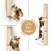 1Pc Wall Mounted Cat Scratching Post Wall Pet Furniture Wooden Sisal Rope Kitten Scratcher Tree Thicker Columns for Large Cats