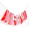 Strawberry One High Chair Banner - Strawberry 1st Party Decoration,Berry First High Chair Garland,Highchair Banner 1st Birthday Girl
