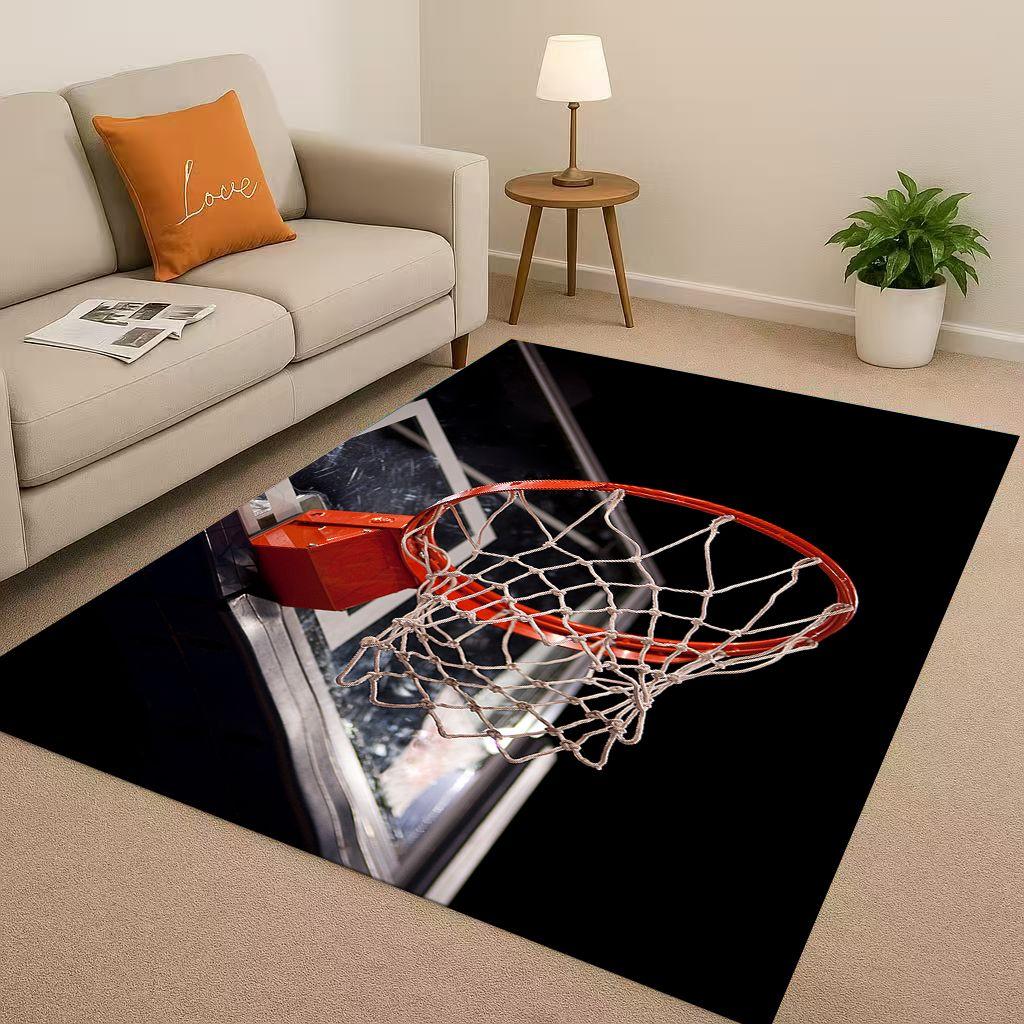 27 Style Basketball Court Art Living Room Non Slip Area Rug Soft Carpet for Bedroom Playroom Sofa,Easy Clean Home Decor Doormat