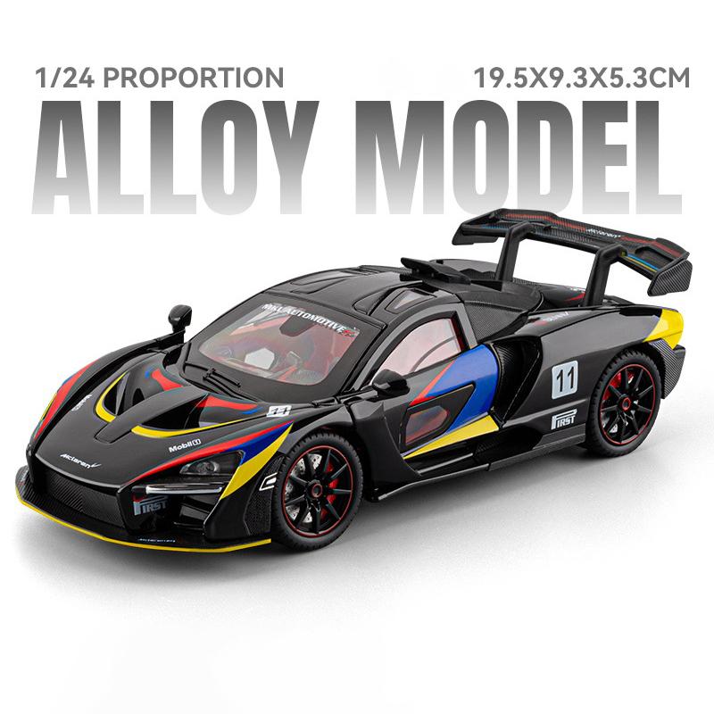 1/24 McLaren Senna GTR 2025 Alloy Model Car Toy Diecasts Metal Casting Sound and Light Car Toys for Children Vehicle