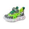 Frühlings Kinder Sportschuhe Cartoon Dinosaurier Kinder LED Leuchtschuhe Weiche Sohle Jungen Causal Sneakers