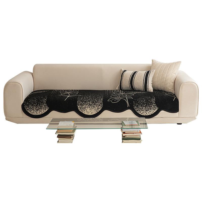 Geometric Milk Silk Sofa Seat Cover Pet Friendly S/M/L/Xl Breathable Sofa Slipcovers Couch Cap Furniture Case Soft