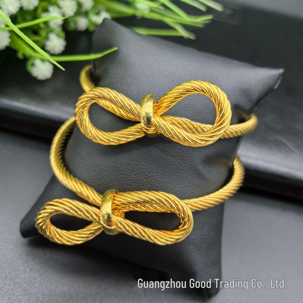 24K Gold Ethnic Bridal Bracelet - Indian & Indonesian Style Jewelry for Women