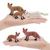 Realistisches PVC-Waldtier-Fuchs-Modellset mit fünf entzückenden statischen Figuren
