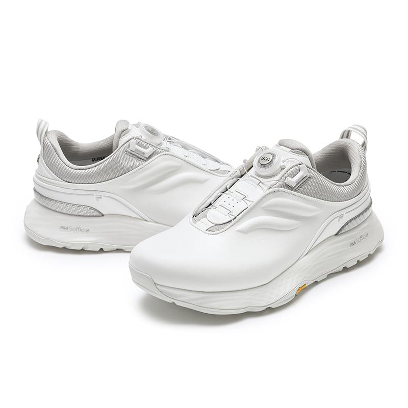 Fila Abrasion Resistant Support Low Top Golf Shoes Men's Bright White/Silverware Gray A12M431701FBS