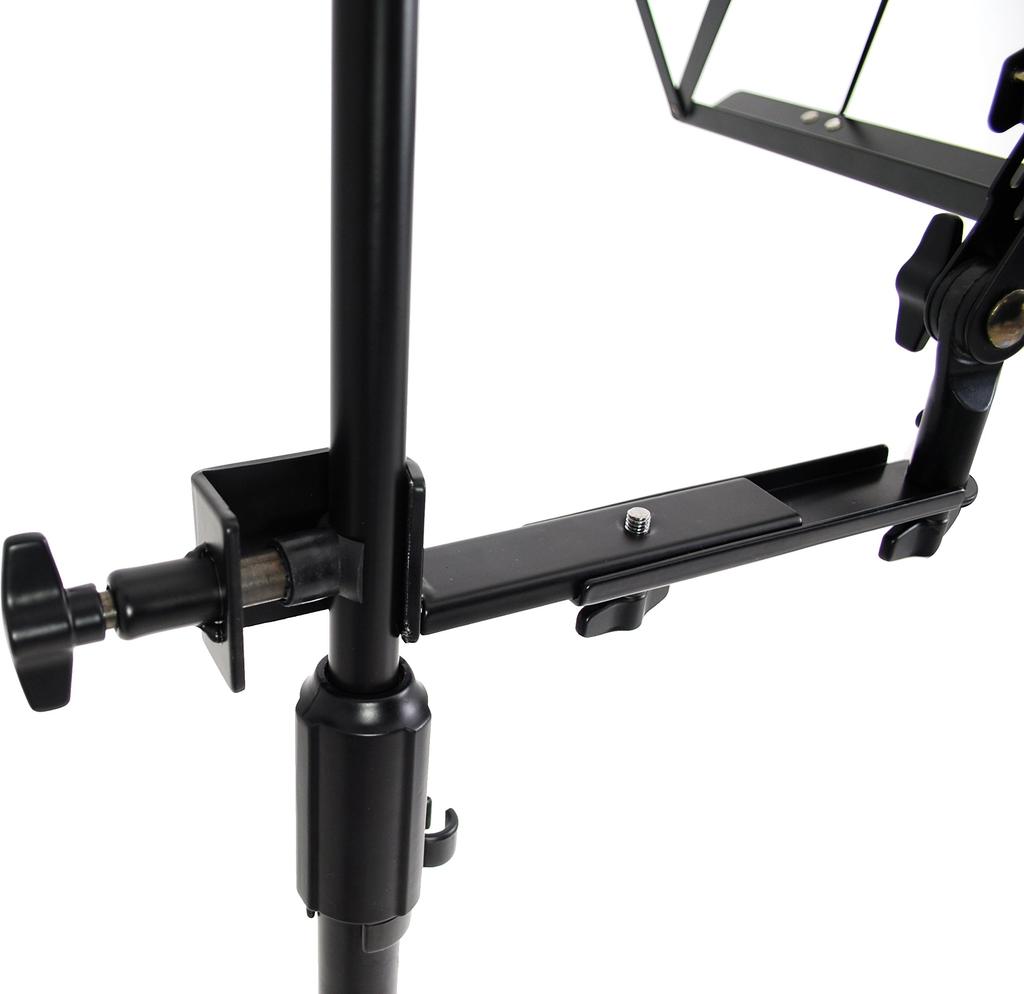 KC Music Stand for Microphone Stands, MS-170BK, Black