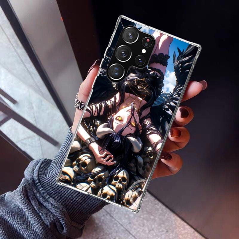 Albedo Overlord Anime Phone Case for Samsung Galaxy S26 S25 Edge S24 S23 Ultra S22 Plus S21 FE S20 + Soft Cover Print Fundas Gal