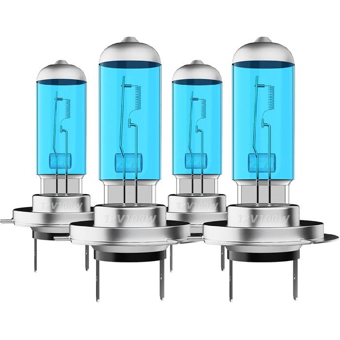 

Headlight Bulbs Fit For Hyundai Kona 2018-2021,H7 H7 High Low Beam Combo,Super Bright 5500K White Light High Performance Halogen Light Bulbs,4PCS Fit For Hyundai Kona 2018