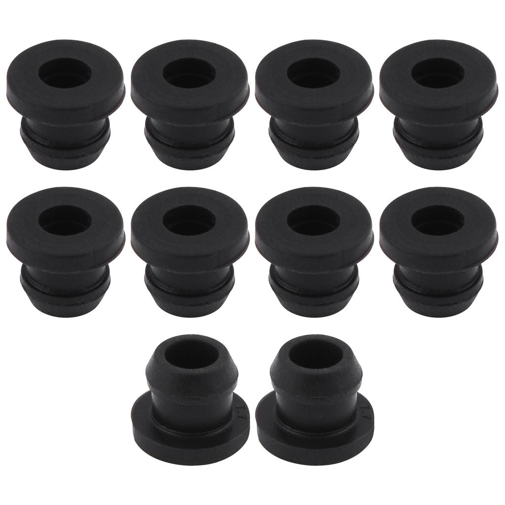 10Pcs Scratchproof Grates Grommet Kit RV Stove Grommets Stove Parts Heat Resistant Burner Grate Pad Accessories Black