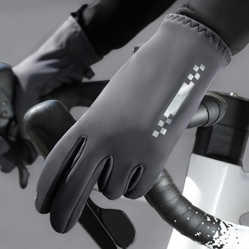 Winter Riding Gloves Cycling Gloves Touchscreens Enabled Windproof Thermals Insulation Silicone Grip For Enhances Safety