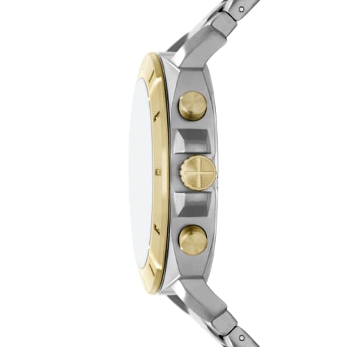 Fossil PRIVATEER BQ2815 Men's Watch, Silver & Gold