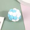 Plush Cat Toy Ball with Built-in Bell Soft Macaron Balls Bite-Resistant Cat Chew Toys for Indoor Cats and Kittens