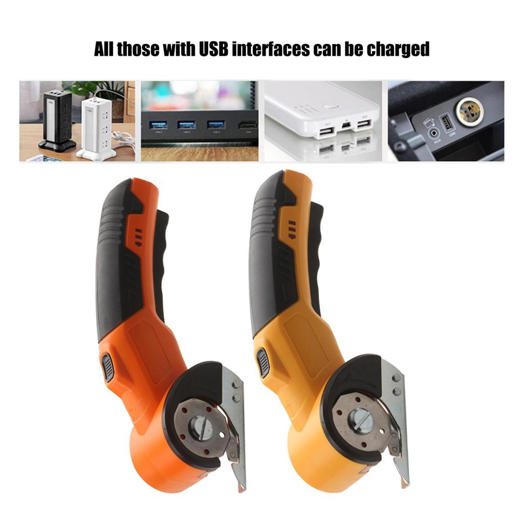 Cordless Electric Fabric Scissors Lithium Powered Cloth Cutting Machine For Fast Textile Trimming With Safety Guard