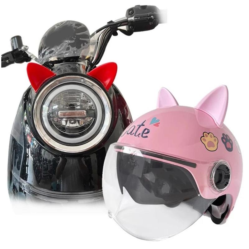 

1 Pair Motorcycle Adhesive Ear Ornament Helmets Decoration Helmets Decor розовый