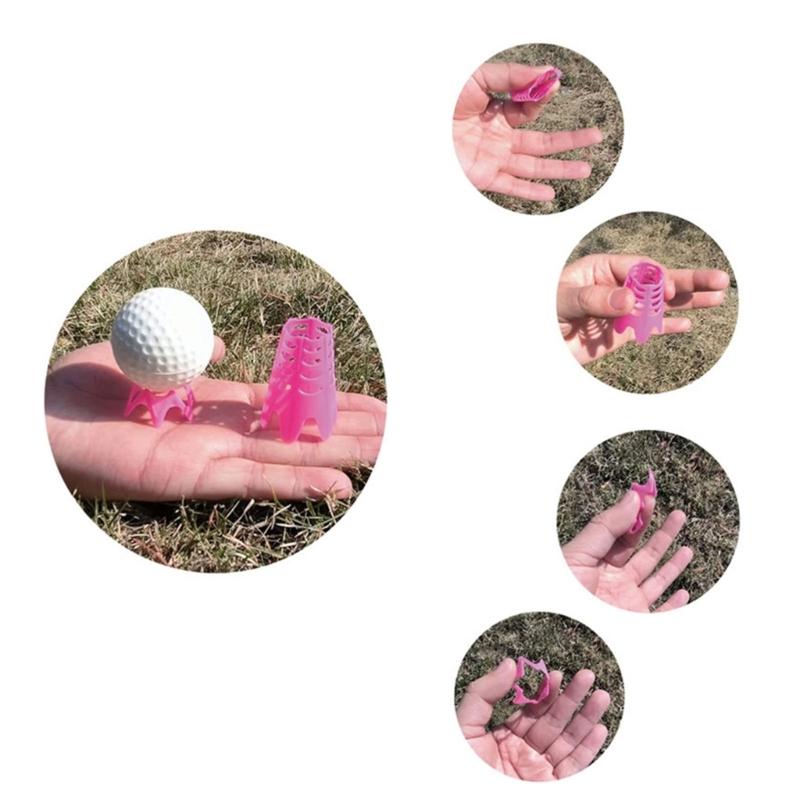 10Pcs Golf Simulator Tees Indoor Golf Tees Golf Mat Tees for Winter Turfs and Driving Range, Pack of 5 Tall and 5 Small
