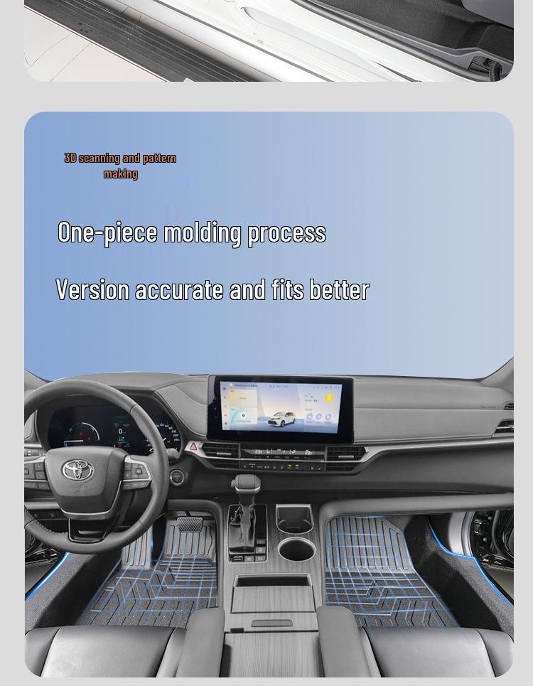 Toyota Sienna TPE Floor Mats for 7-Seater, First Row, 2021-2025