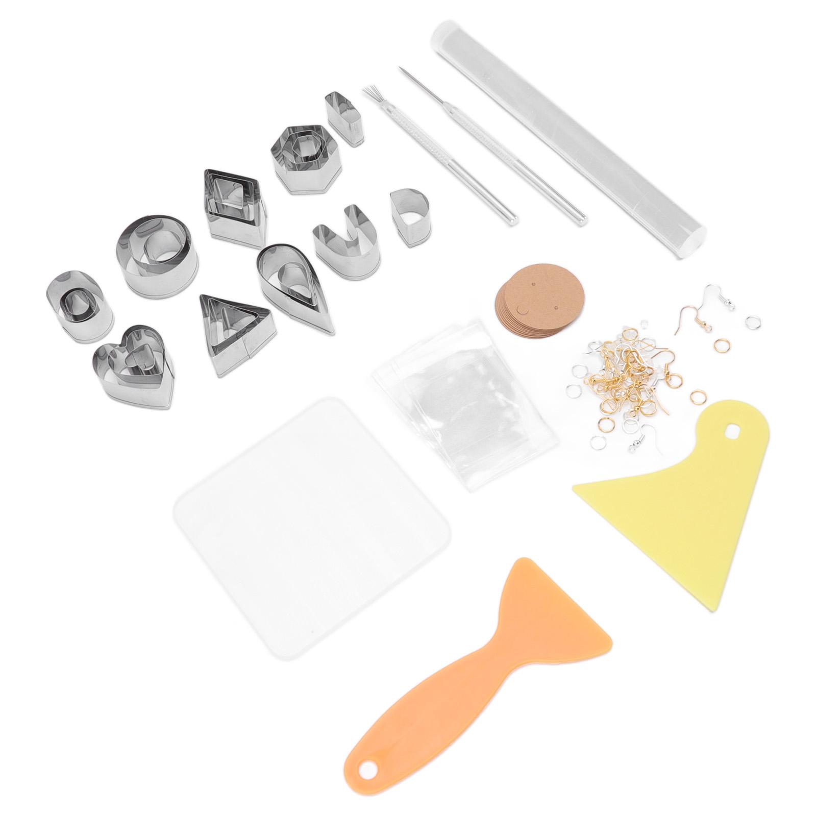 Набор из 130 шт. Формочки для полимерной глины Набор для изготовления украшений Серьги DIY Комплект для изготовления сережек из полимерной глины для поделок DIY Серьги из глины