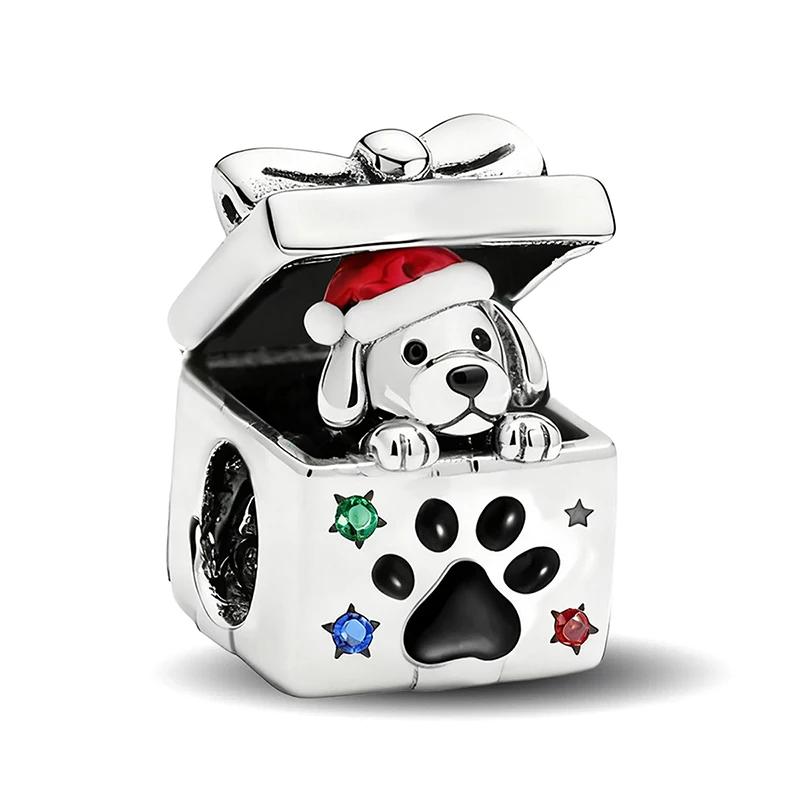 Kupfer Schleife Warme Glocke Heiligabend Festival Geschenk Anhänger Perle Passend für DIY Armband Armreif Hochwertiger Schmuck