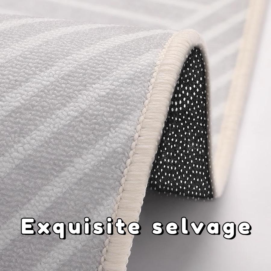 Modern Geometric Carpet Living Room Fashion Simple Style Decoration Soft Large Rugs Bedroom Bedside Non-slip Washable Floor Mats