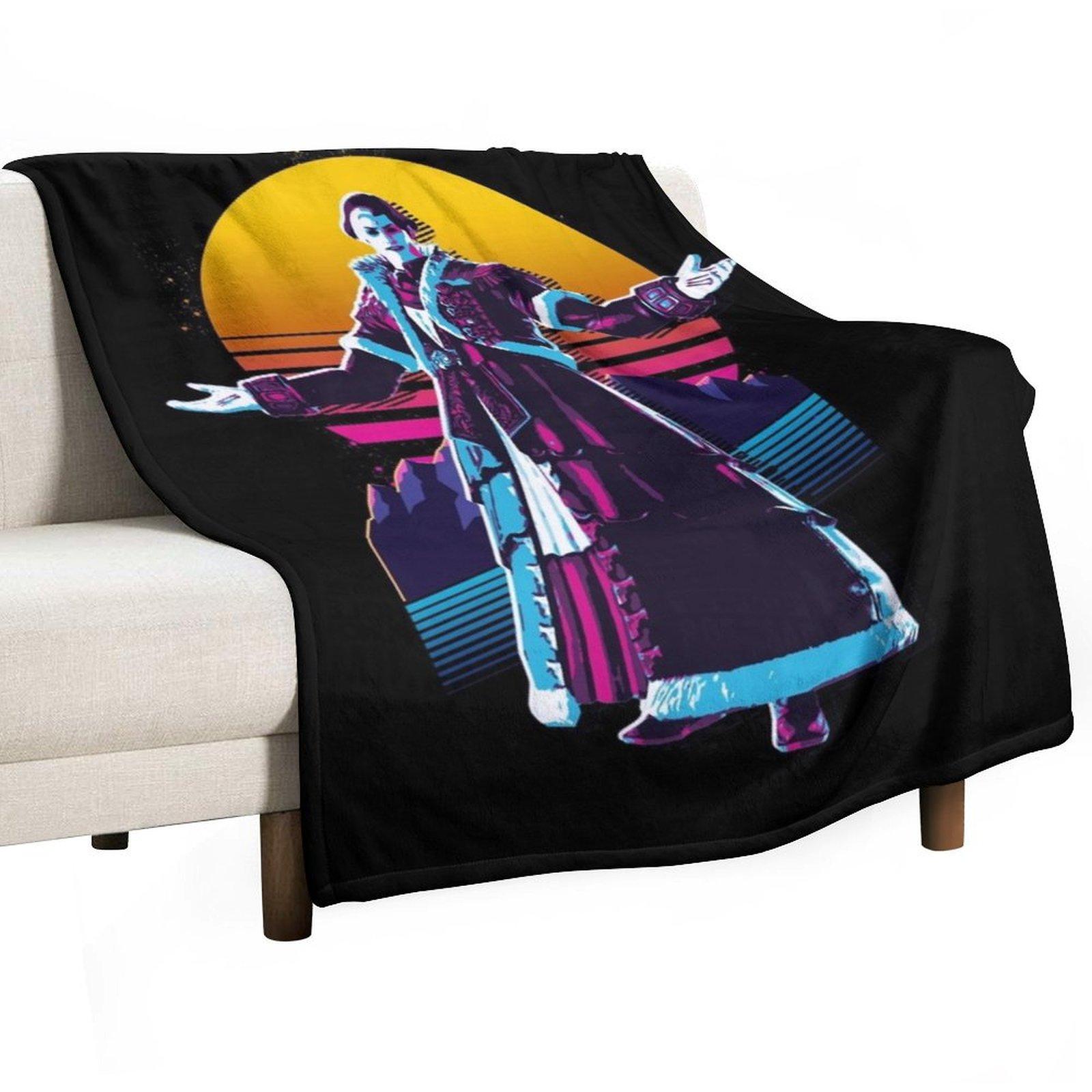 Emet-Selch - FFXIV *80s retro* Throw Blanket Sofa Throw Luxury Designer decorative Polar Blankets 30x40in