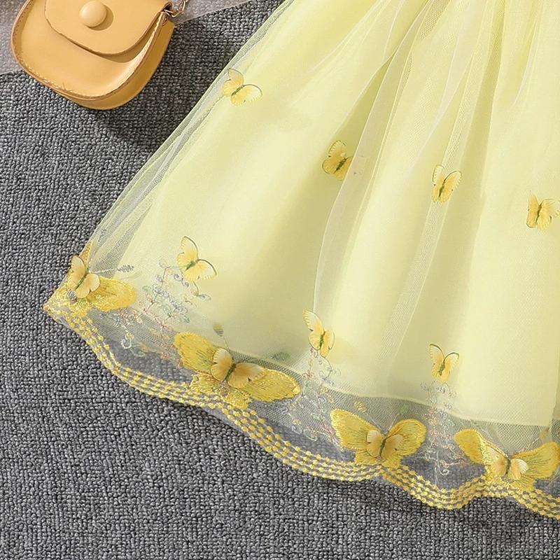 Girl Short Sleeves Dress Children Kid Casual Summer Beach Sundress Princess Dresses Clothes