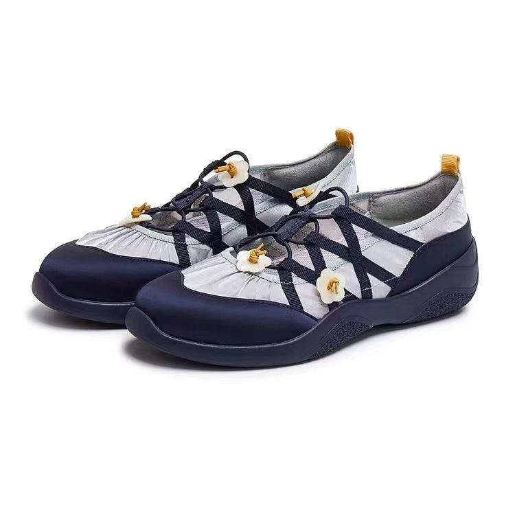 Fashion Cross Women's Shoes Female Footwear Dress Med Rubber Cross-tied Shoes Woman Flats Dress Cross Cross-tied Rubber