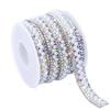Craft Accessory 3 Yards Self Adhesive Pearl Chain Shiny DIY Decoration Rhinestone Strip Flexible Pearl Sticker Garment Supply