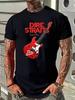 Men Vintage Graphic Tee Featuring The Dire Straits Band Showcasing Their Logo And Song Titles Made From Breathable Micro Stretch