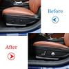 6Pcs ABS Seat Adjustment Button Cover Trim For Alfa Romeo Giulia Stelvio 2017 2018   Auto Accessories