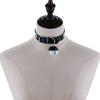 Cosplay Bondage Choker Bell Collar For Women Girls Necklace Metal Leather Chocker Goth Anime Role play Gift Jewelry Accessories