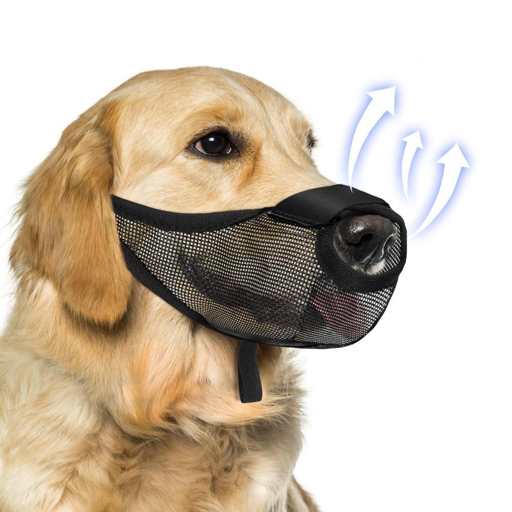 

Creative Dog Muzzle Basket S-XL Pet Dog Mouth Cover Pet Mouth Muzzles Fit All Dogs S чёрный